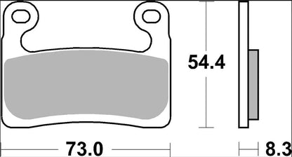 BREMBO BRAKE PAD SR SINT FR 07GR90SR