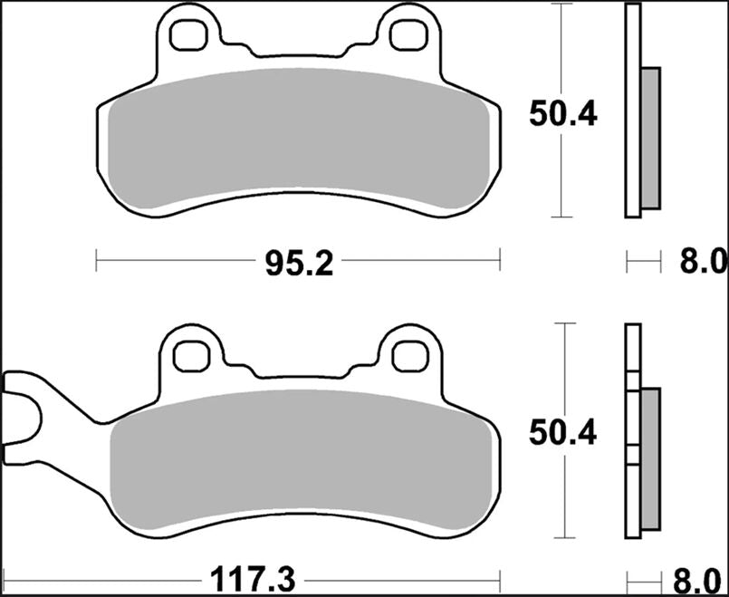 BREMBO BRAKE PAD SINTER SX OFFROAD 07GR92SX