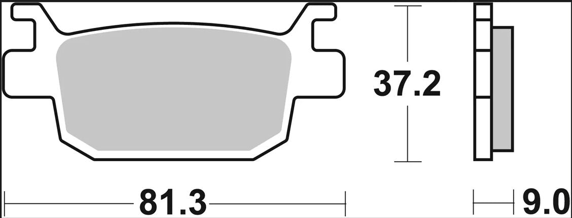 BREMBO BRAKE PAD SP SINT RR 07GR93SP