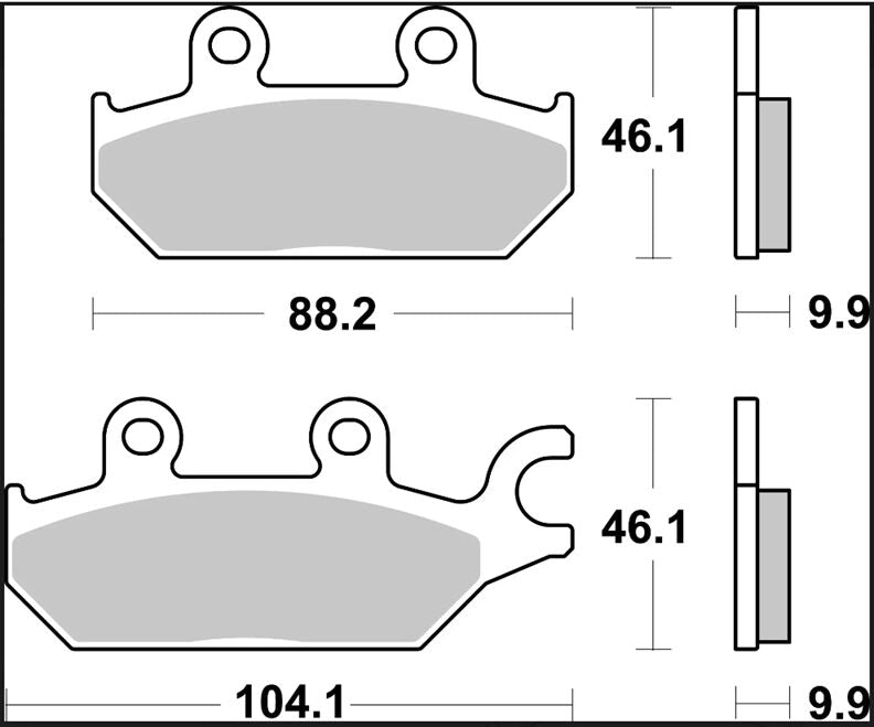 BREMBO BRAKE PAD SINTER SD OFFROAD 07GR97SD
