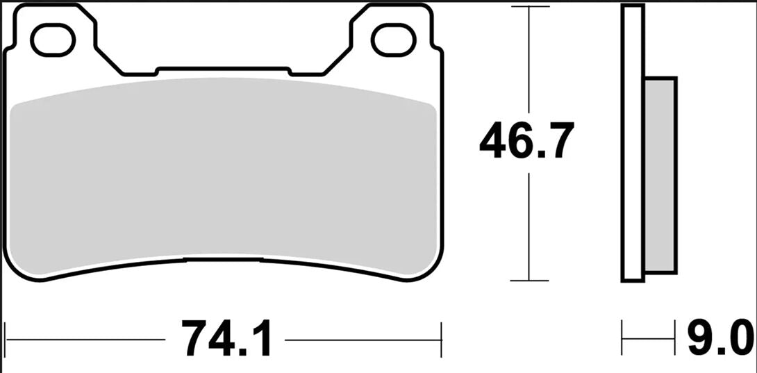 BREMBO BRAKE PAD SR SINT FR 07HO50SR
