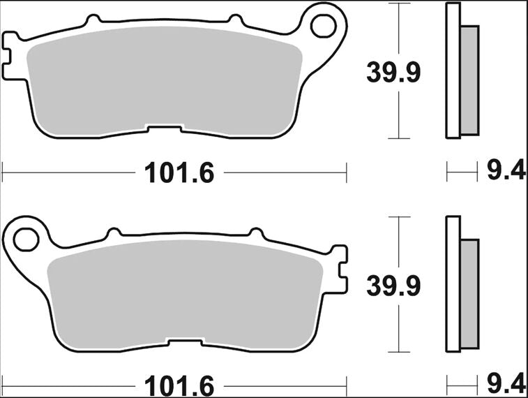 BREMBO BRAKE PAD SP SINT RR 07HO60SP