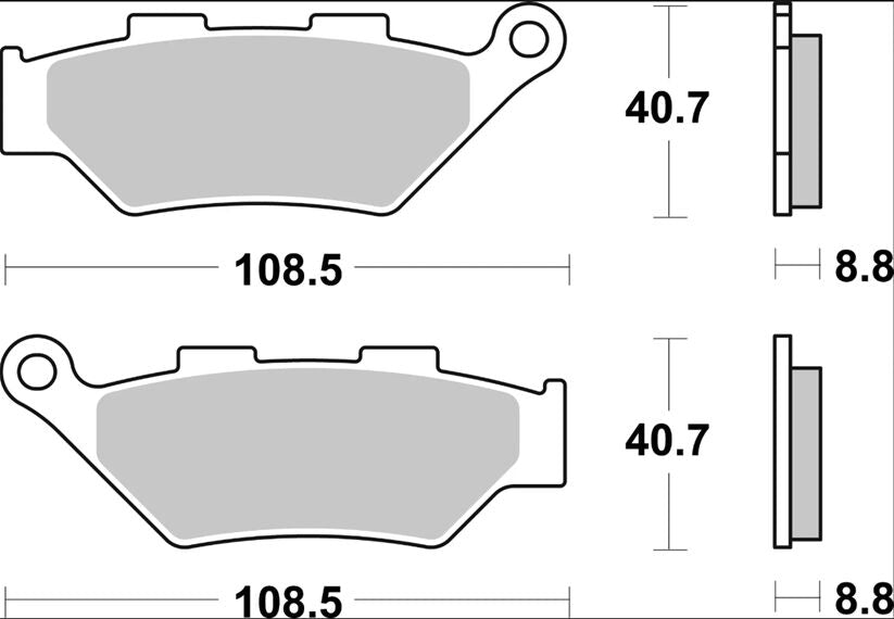 BREMBO BRAKE PAD SA SINT FR 07KS07SA