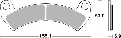 BREMBO BRAKE PAD SINTER SX OFFROAD 07PO14SX