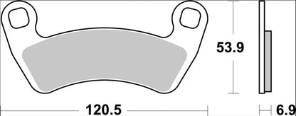 BREMBO BRAKE PAD SINTER SD OFFROAD 07PO17SD