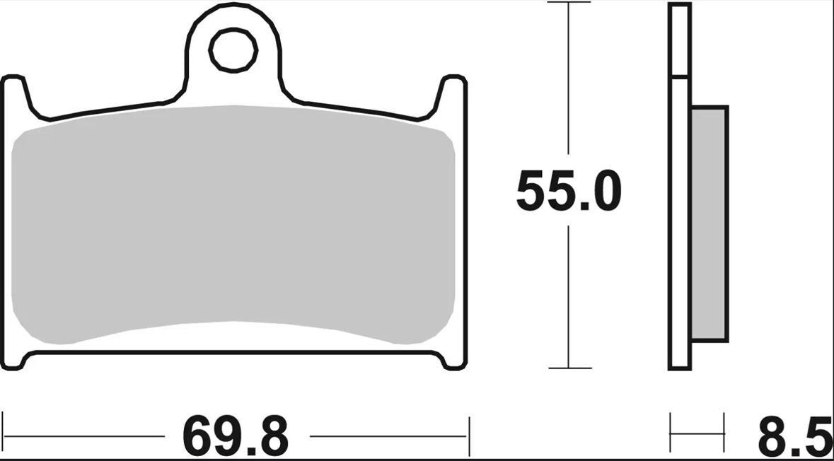 BREMBO BRAKE PAD SA SINT FR 07SU14SA
