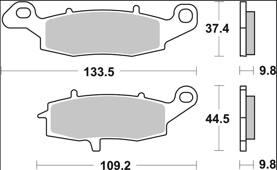 BREMBO BRAKE PAD SP SINT RR 07SU16SP