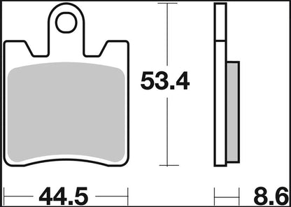 BREMBO BRAKE PAD SA SINT FR 07YA09SA