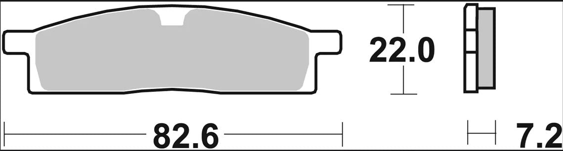 BREMBO BRAKE PAD SINTER SX OFFROAD 07YA16SX