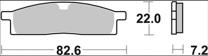 BREMBO BRAKE PAD SINTER SX OFFROAD 07YA16SX