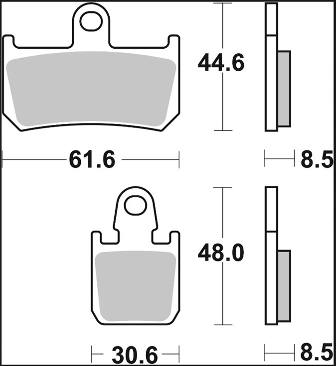 BREMBO BRAKE PAD SR SINT FR 07YA46SR