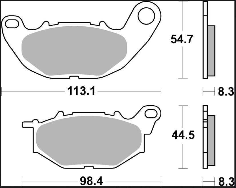 BREMBO BRAKE PAD SR SINT FR 07YA52SR