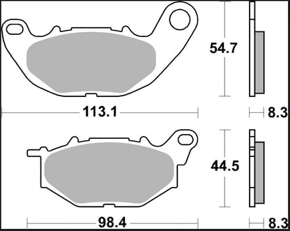 BREMBO BRAKE PAD SR SINT FR 07YA52SR