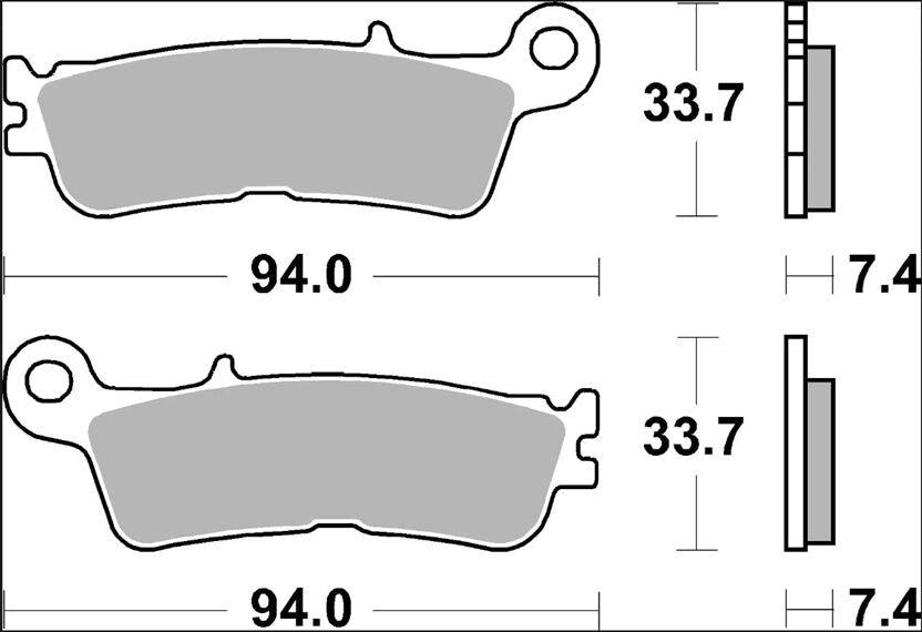 BREMBO BRAKE PAD SINTER SD OFFROAD 07YA55SD