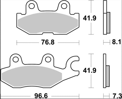 BREMBO BRAKE PAD SINTER SD OFFROAD 07YA57SD