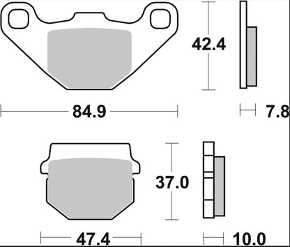 BREMBO BRAKE PAD CC CARBON CERAMIC 07HO1118