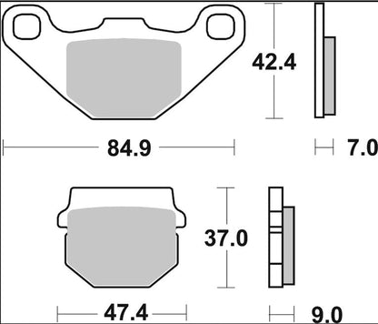 BREMBO BRAKE PAD CC CARBON CERAMIC 07KA0717