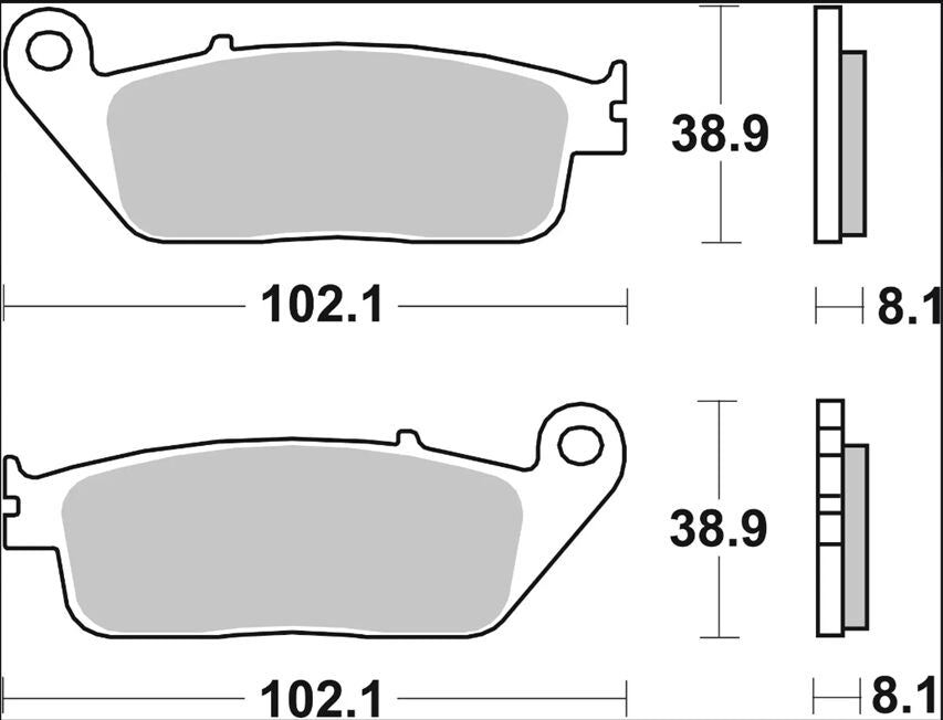 BREMBO BRAKE PAD CC CARBON CERAMIC 07HO3005