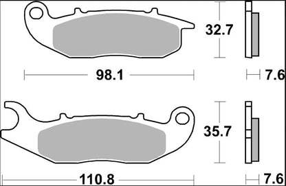 BREMBO BRAKE PAD CC CARBON CERAMIC 07GR03CC