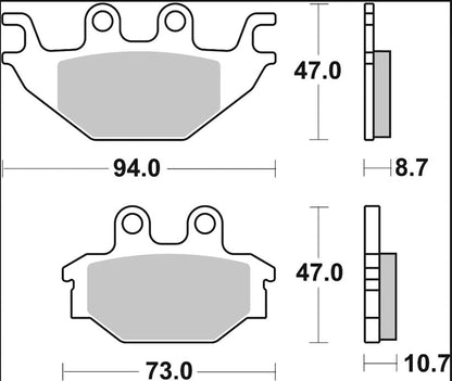 BREMBO BRAKE PAD CC CARBON CERAMIC 07GR5209