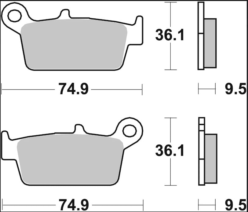 BREMBO BRAKE PAD CC CARBON CERAMIC 07HO2608