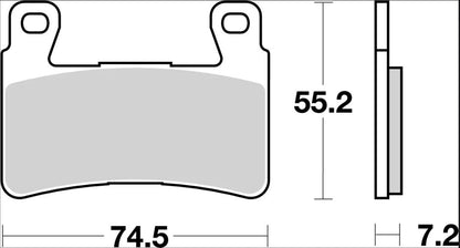 BREMBO BRAKE PAD CC CARBON CERAMIC 07HO4507