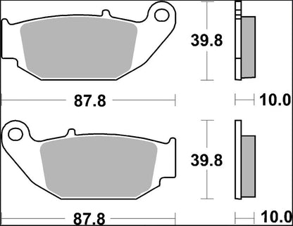 BREMBO BRAKE PAD CC CARBON CERAMIC 07HO61CC
