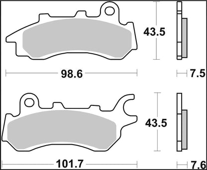 BREMBO BRAKE PAD CC CARBON CERAMIC 07HO64CC