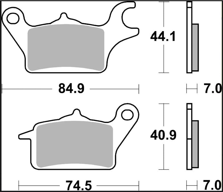 BREMBO BRAKE PAD CC CARBON CERAMIC 07KA30CC