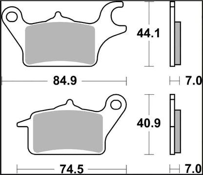 BREMBO BRAKE PAD CC CARBON CERAMIC 07KA30CC