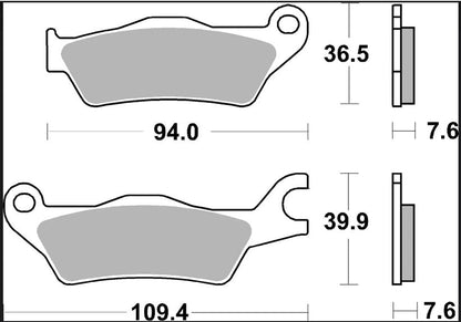 BREMBO BRAKE PAD CC CARBON CERAMIC 07SU33CC