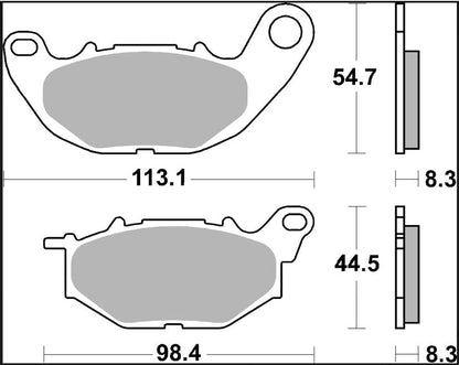 BREMBO BRAKE PAD CC CARBON CERAMIC 07YA52CC