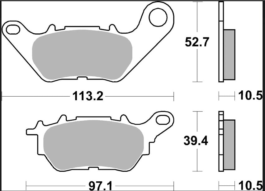 BREMBO BRAKE PAD CC CARBON CERAMIC 07YA53CC