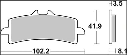 BREMBO BRAKE PAD CARBON CERAMIC RACING 07BB37RC