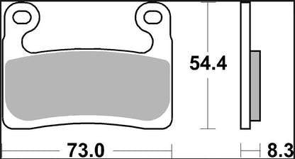 BREMBO BRAKE PAD CARBON CERAMIC RACING 07GR90RC