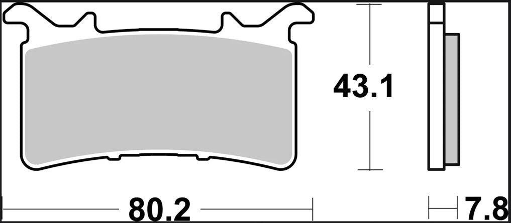 BREMBO BRAKE PAD CARBON CERAMIC RACING 07GR99RC