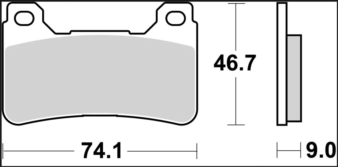 BREMBO BRAKE PAD CARBON CERAMIC RACING 07HO50RC