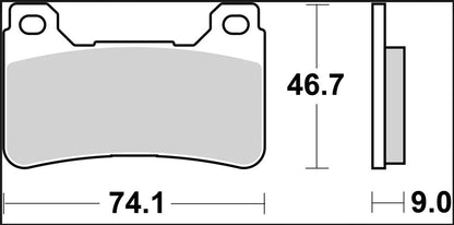 BREMBO BRAKE PAD CARBON CERAMIC RACING 07HO50RC
