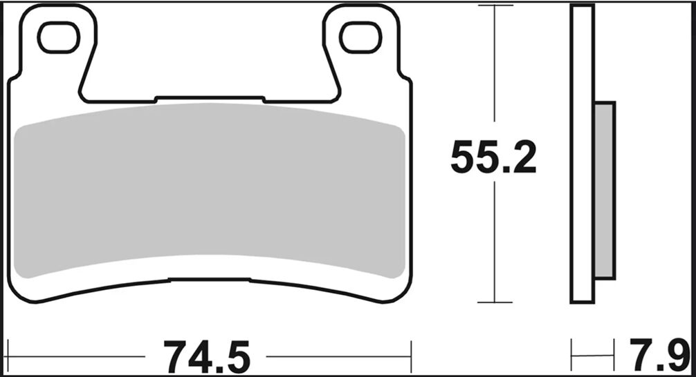 BREMBO BRAKE PAD CARBON CERAMIC RACING 07KA29RC