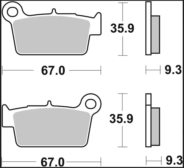 BREMBO BRAKE PAD CARBON CERAMIC TT 07YA41TT