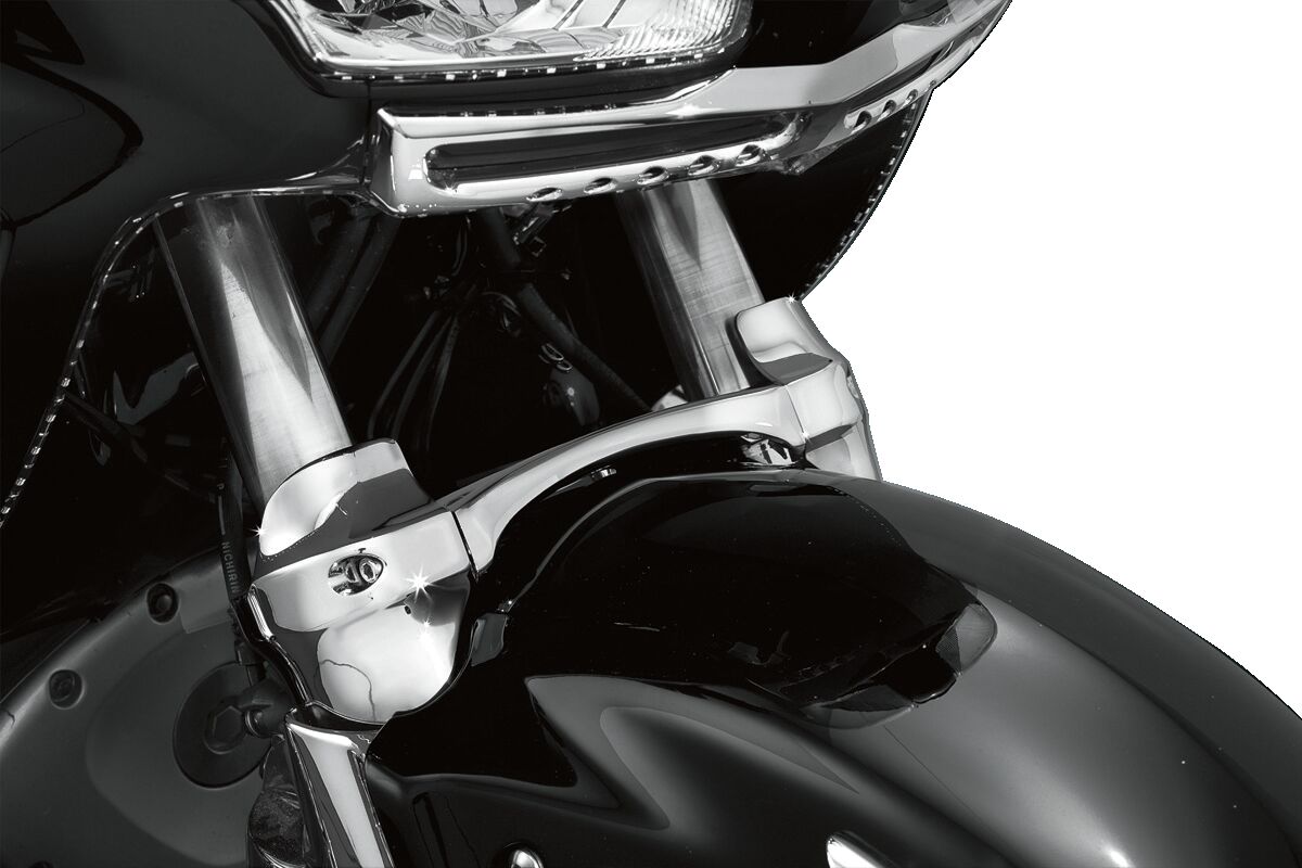 KURYAKYN FORK BRACE GEN2 WITH DUST COVER CHROME KUR7339