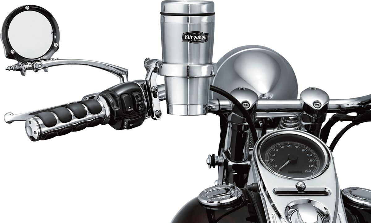KURYAKYN UNIVERSAL DRINK HOLDER WITH STAINLESS CUP CHROME KUR1463