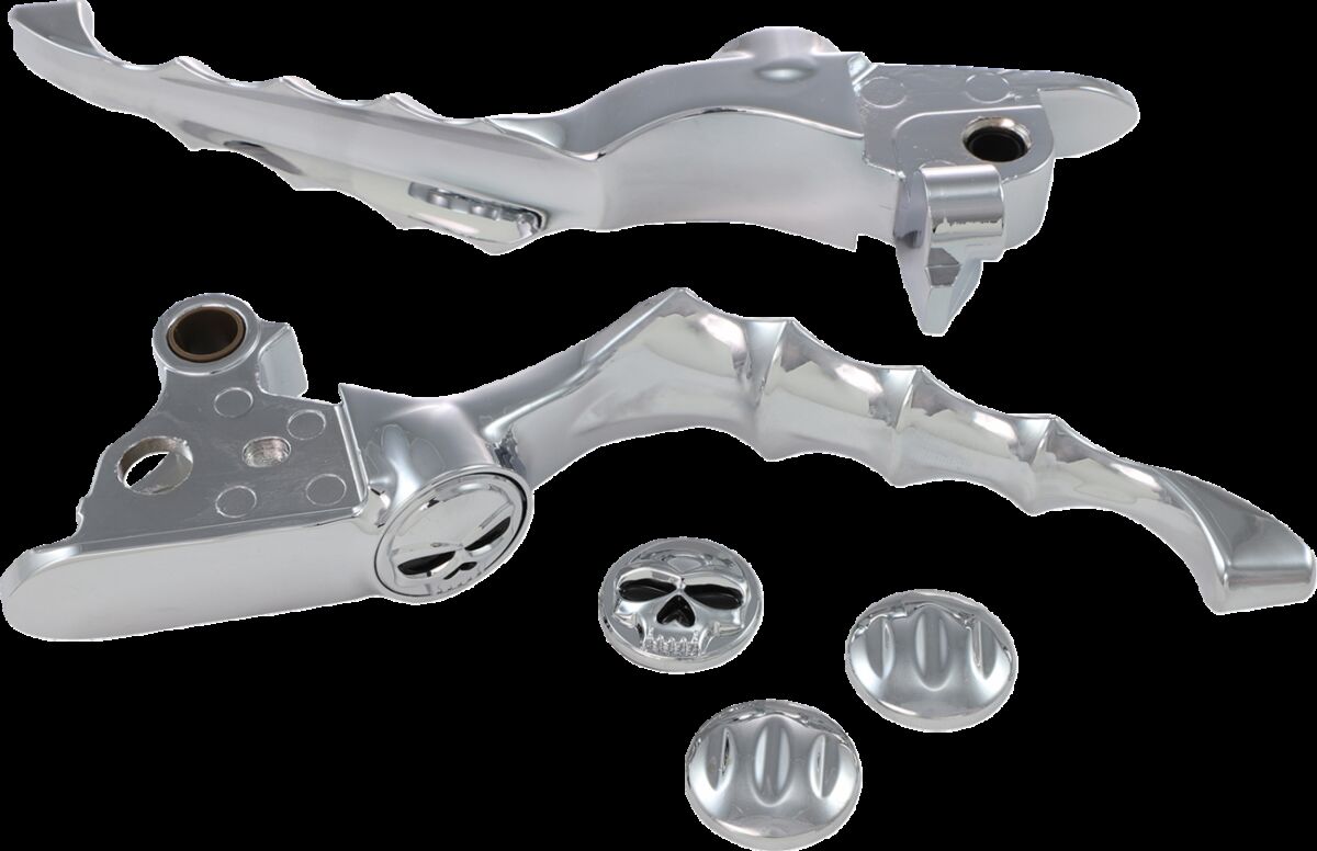 KURYAKYN LEVERS ZOMBIE FOR CABLE CLUTCH CHROME KUR1058