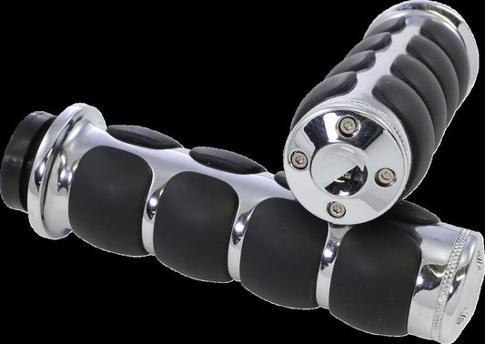 KURYAKYN GRIPS ISO - 5 3/4 LONG - CHROM KUR6235