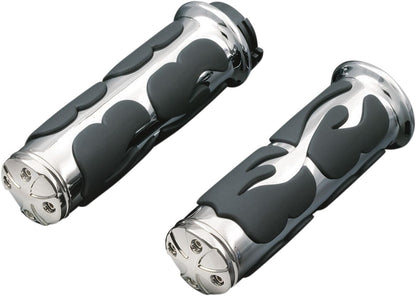 KURYAKYN ISO-FLAME GRIPS FOR DUAL CABLE THROTTLE KUR6260