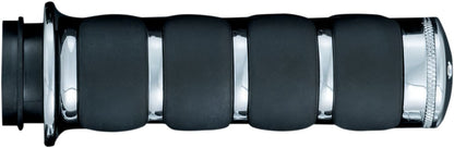 KURYAKYN ISO-GRIPS FOR ELECTRONIC THROTTLE CHROME KUR6227