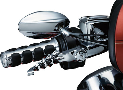 KURYAKYN ISO-GRIPS FOR ELECTRONIC THROTTLE CHROME KUR6227