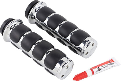 KURYAKYN ISO-GRIPS FOR ELECTRONIC THROTTLE CHROME KUR6227