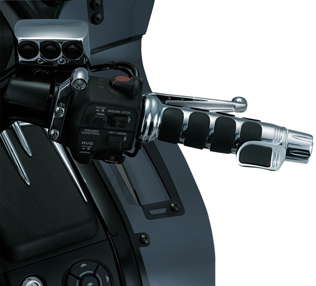 KURYAKYN CONTOURED ISO-THROTTLE BOSS FOR ISO-GRIPS FOR GL1800 WITH HEATED GRIPS KUR6310