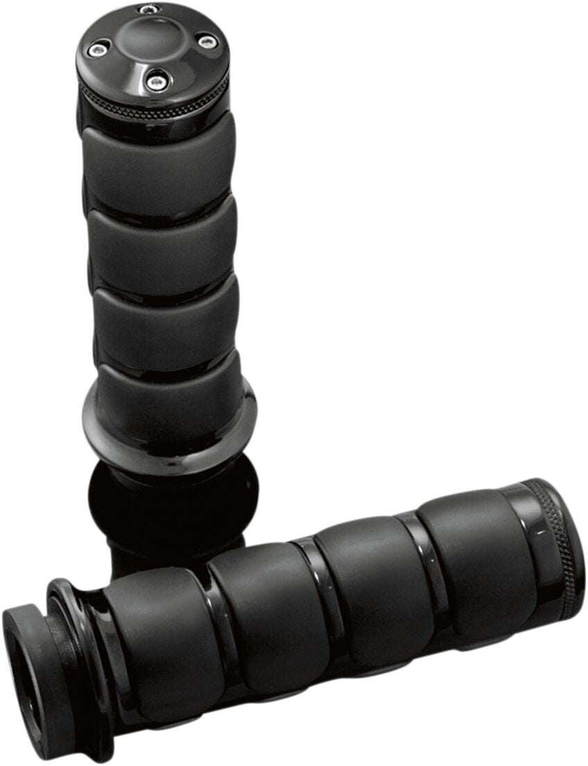KURYAKYN ISO-GRIPS FOR DUAL CABLE THROTTLE BLACK KUR6320